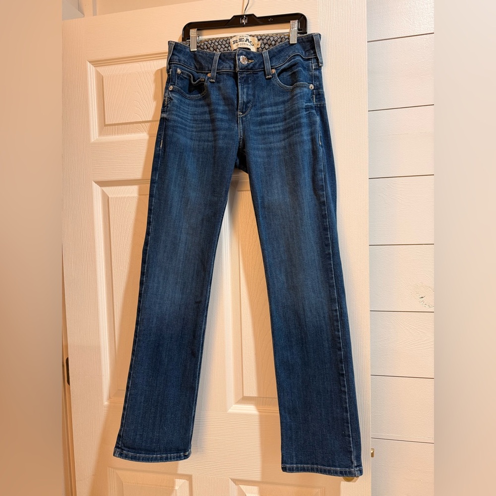 Ariat Women's Perfect Rise Straight Leg Jeans in Deep Blue - 29S